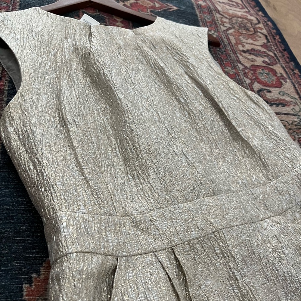 Oscar de la Renta knee-length shimmery dress